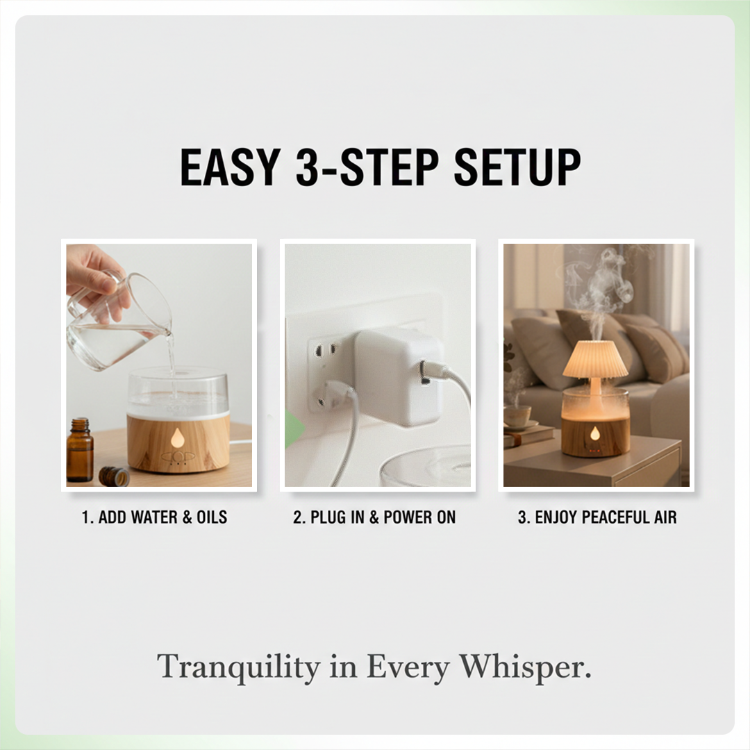 Rain Cloud Humidifier - Cool Mist - USB Powered
