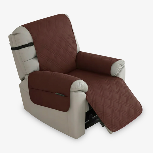 Recliner Slipcover - Quilted Fabric - Non Slip