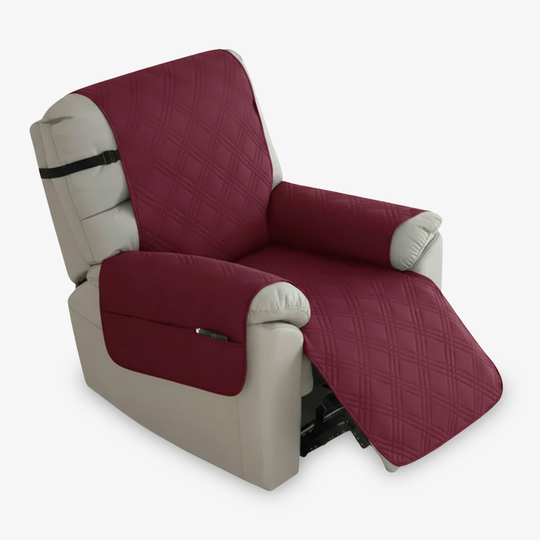Recliner Slipcover - Quilted Fabric - Non Slip