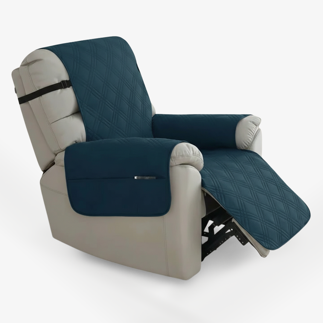 Recliner Slipcover - Quilted Fabric - Non Slip