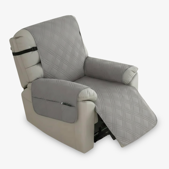 Recliner Slipcover - Quilted Fabric - Non Slip