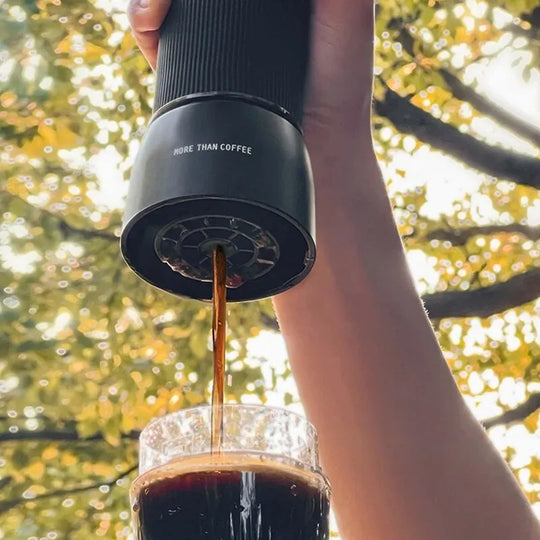 Portable Coffee Machine 18 Bar, Hand Pressure Operation, Compact Extraction for Outdoor Camping and Travel