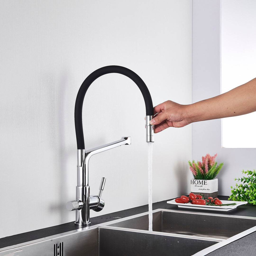 Double Outlet Drinking Water Faucet Filtered Kitchen Taps
