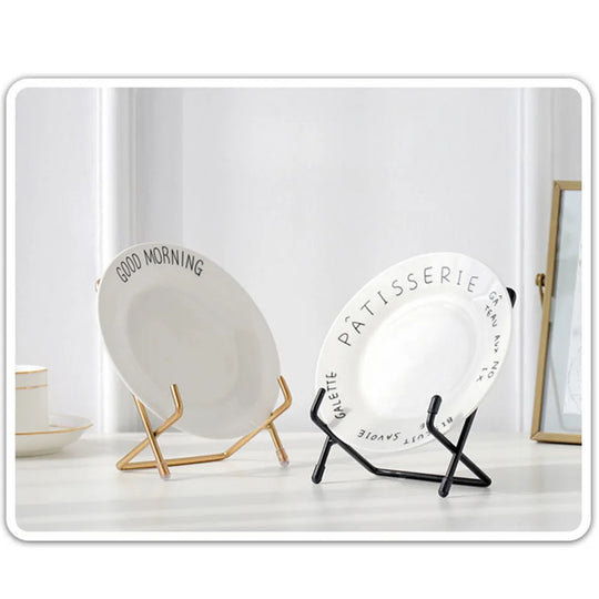 Iron Art Multi-Use Display Stand: Versatile Stand for Magazines, Dishes, Pictures, and Photo Albums in Home Décor