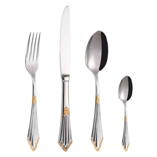 Elegant Gold Design Cutlery Set