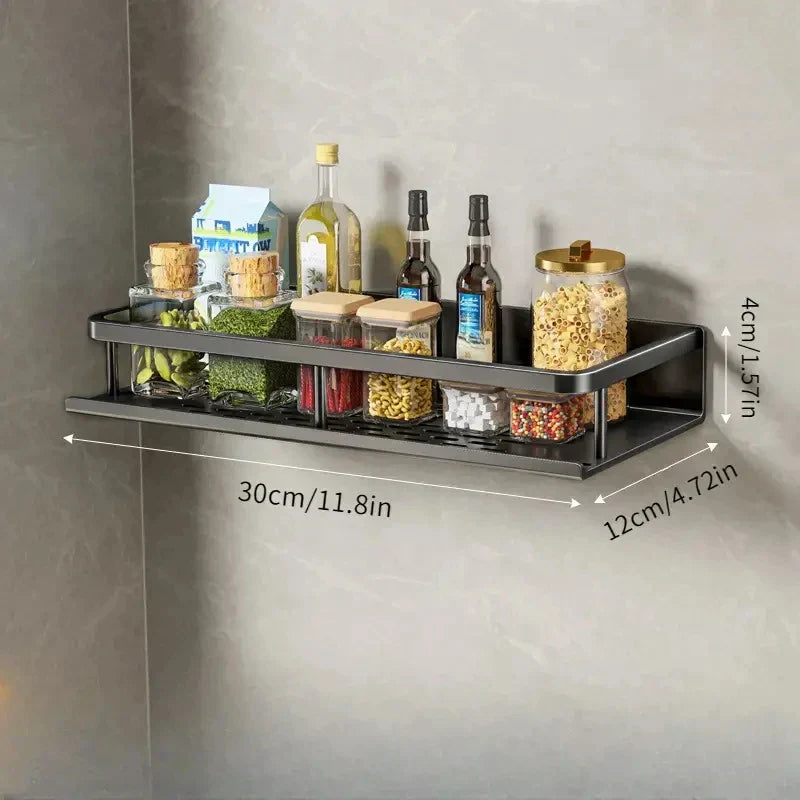 Elegant Wall Shelf for an Organized Kitchen