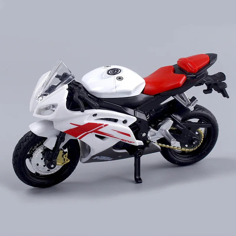 1:18 Scale Alloy Roller Sportbike Figures Diecasts Kids Toy Motorcycle Racing Model Replicas Collector's Gift for Boys