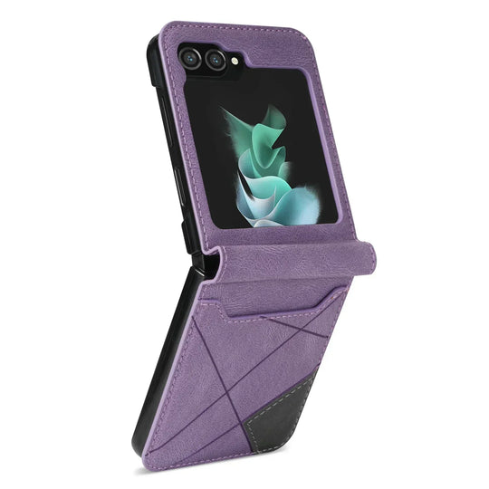 Leather Wallet Case for Flip Series Smartphones