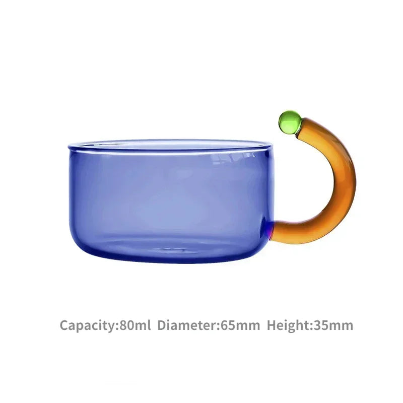 Vintage Colourful Glass Teapot
