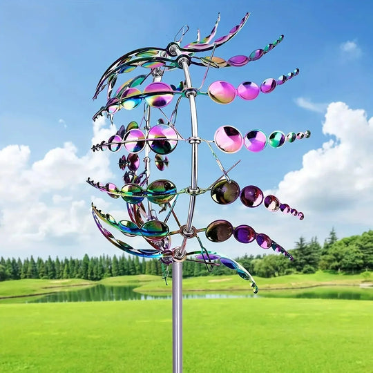 Windmill Spinner | Unique Wind-Powered Garden Decor Made of Metal