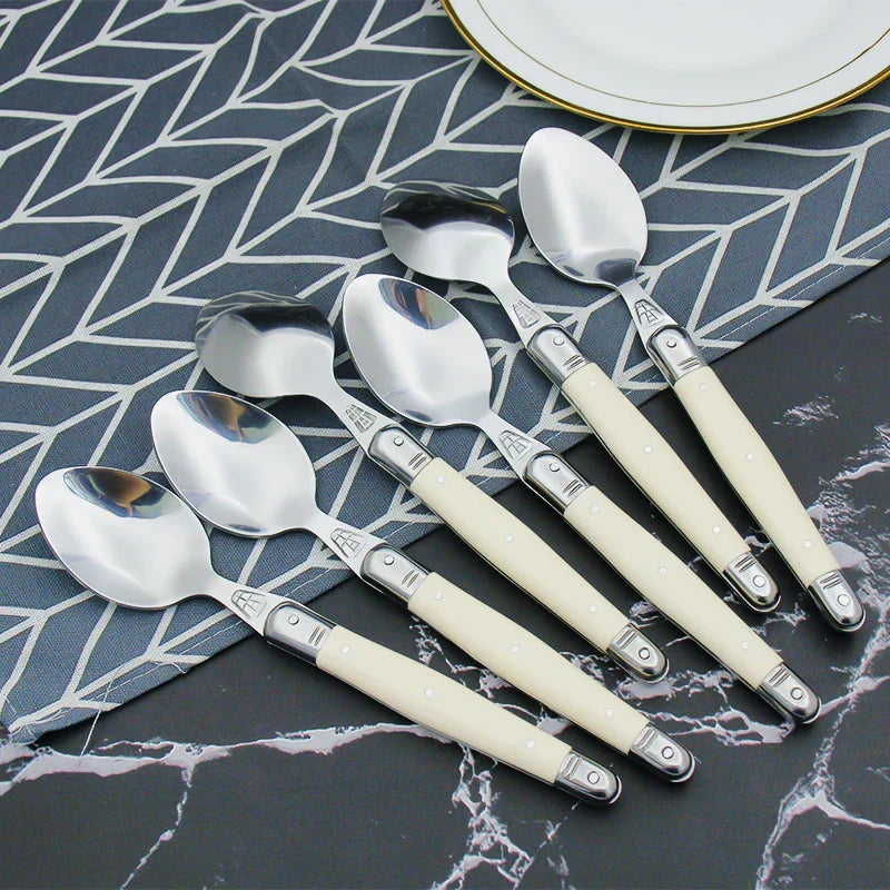 Ivory Elegance – Luxury Laguiole Cutlery Set with Timeless Style