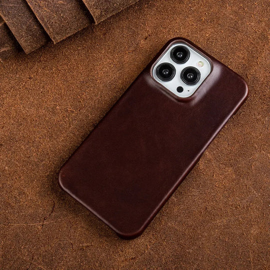 Luxurious, Handmade Genuine Cowhide Leather Case for iPhone
