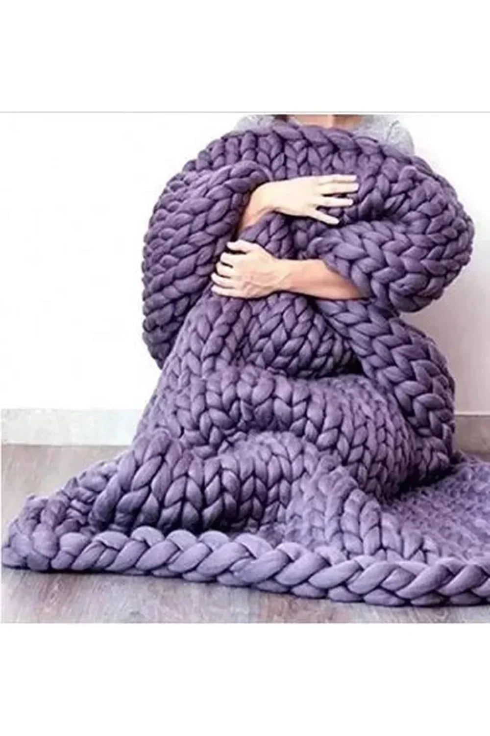 Cozy Knit Chunky Blanket