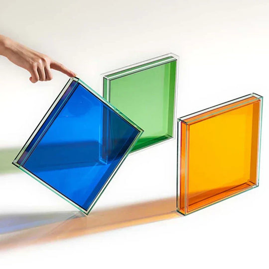 Acrylic Serving Tray in 'Color Pop'