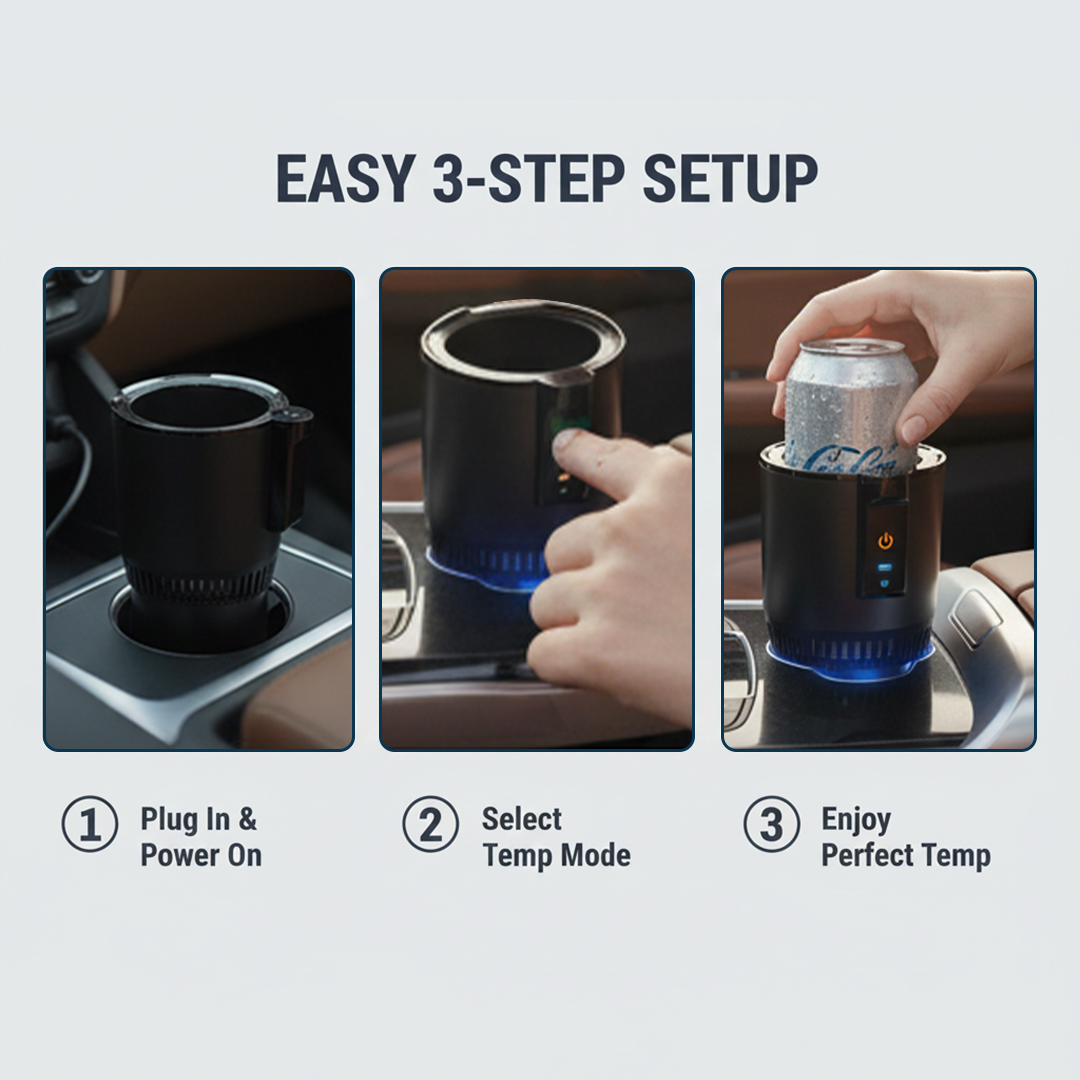 Car Cup Holder - Cooling Feature - Heating Feature