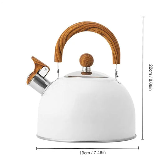 2.5/3 Litre Stainless Steel Kettle - Thickened Design for Gas and Induction Stoves - Universal Use