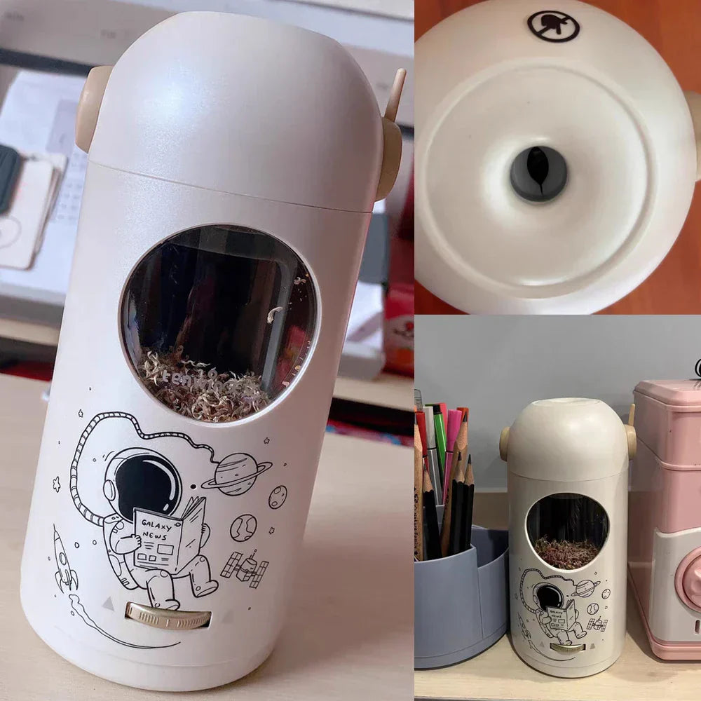 Automatic Astronaut Pencil Sharpener