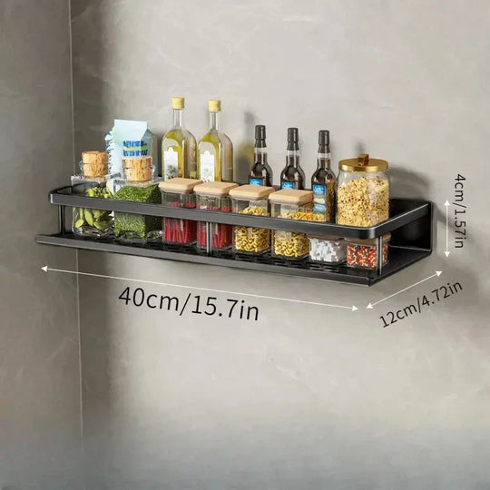 Elegant Wall Shelf for an Organized Kitchen