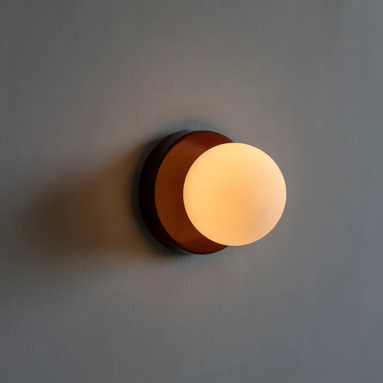 Minimalist Coloured Mini Glass Nordic Wall Lamp