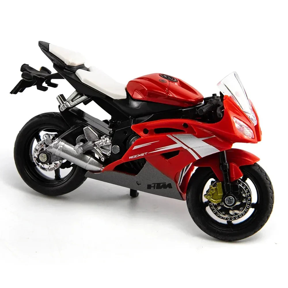 1:18 Scale Alloy Roller Sportbike Figures Diecasts Kids Toy Motorcycle Racing Model Replicas Collector's Gift for Boys