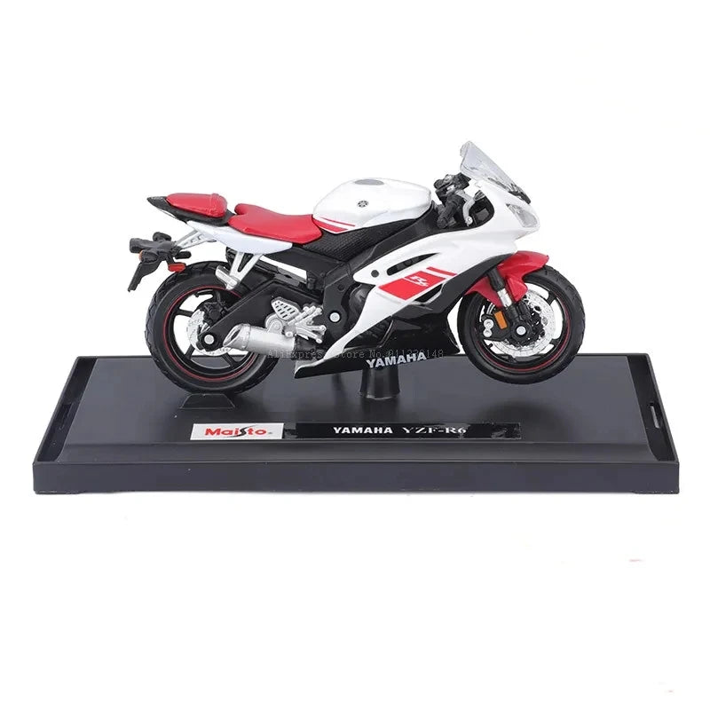 1:18 Scale Alloy Roller Sportbike Figures Diecasts Kids Toy Motorcycle Racing Model Replicas Collector's Gift for Boys