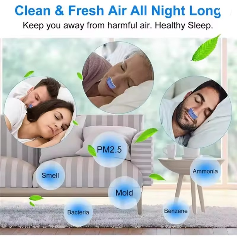 Adjustable Electric Anti-Snoring Device with Custom Airflow