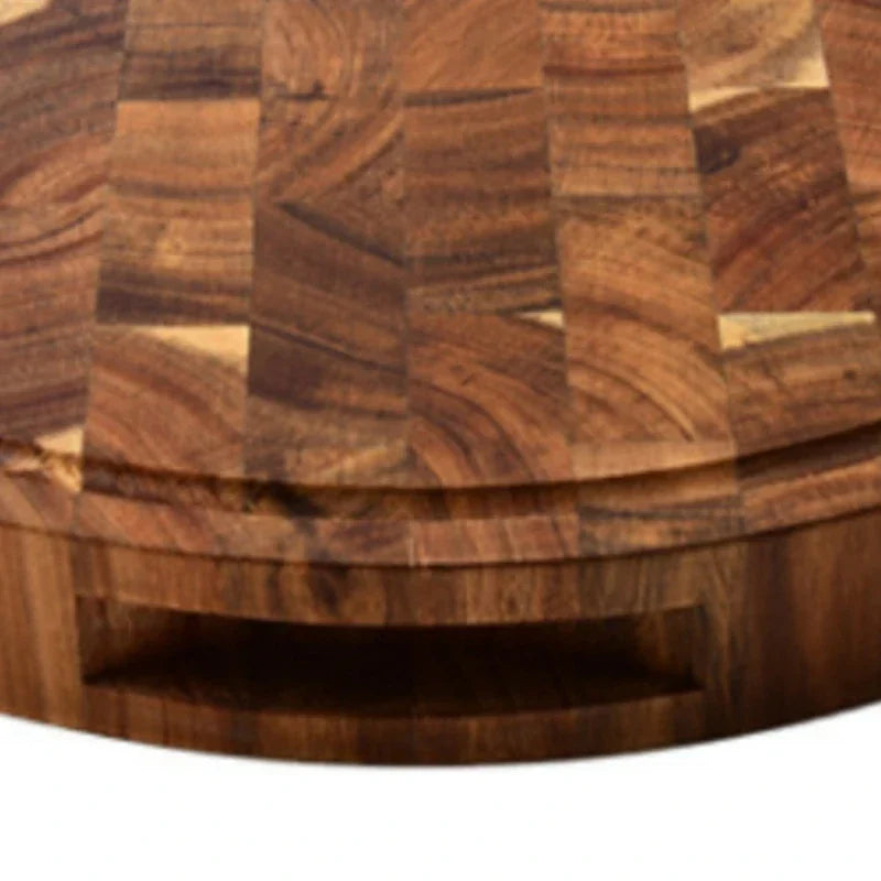 Thick Round Acacia Butcher Block