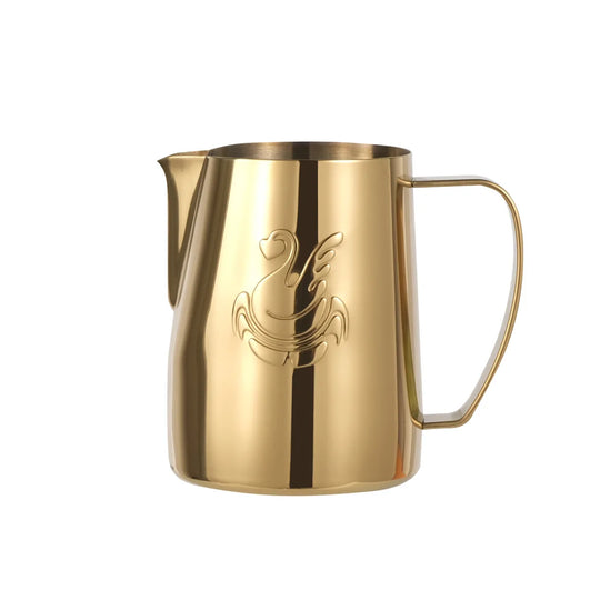 600ml Stainless Steel Coffee Pot Milk Frother Cup Cream Maker Espresso Latte Art Tool - Elegant Swan Design