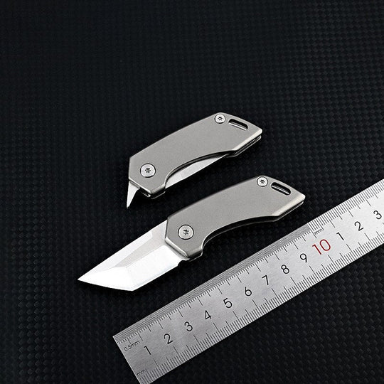Titanium Alloy Bag Keychain Knife