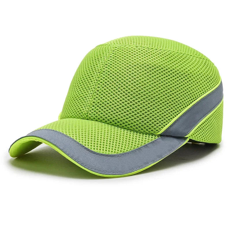 Red Safety Bump Cap - Helmet with Hard ABS Inner Core for Head Protection at Home, Work, and Factory