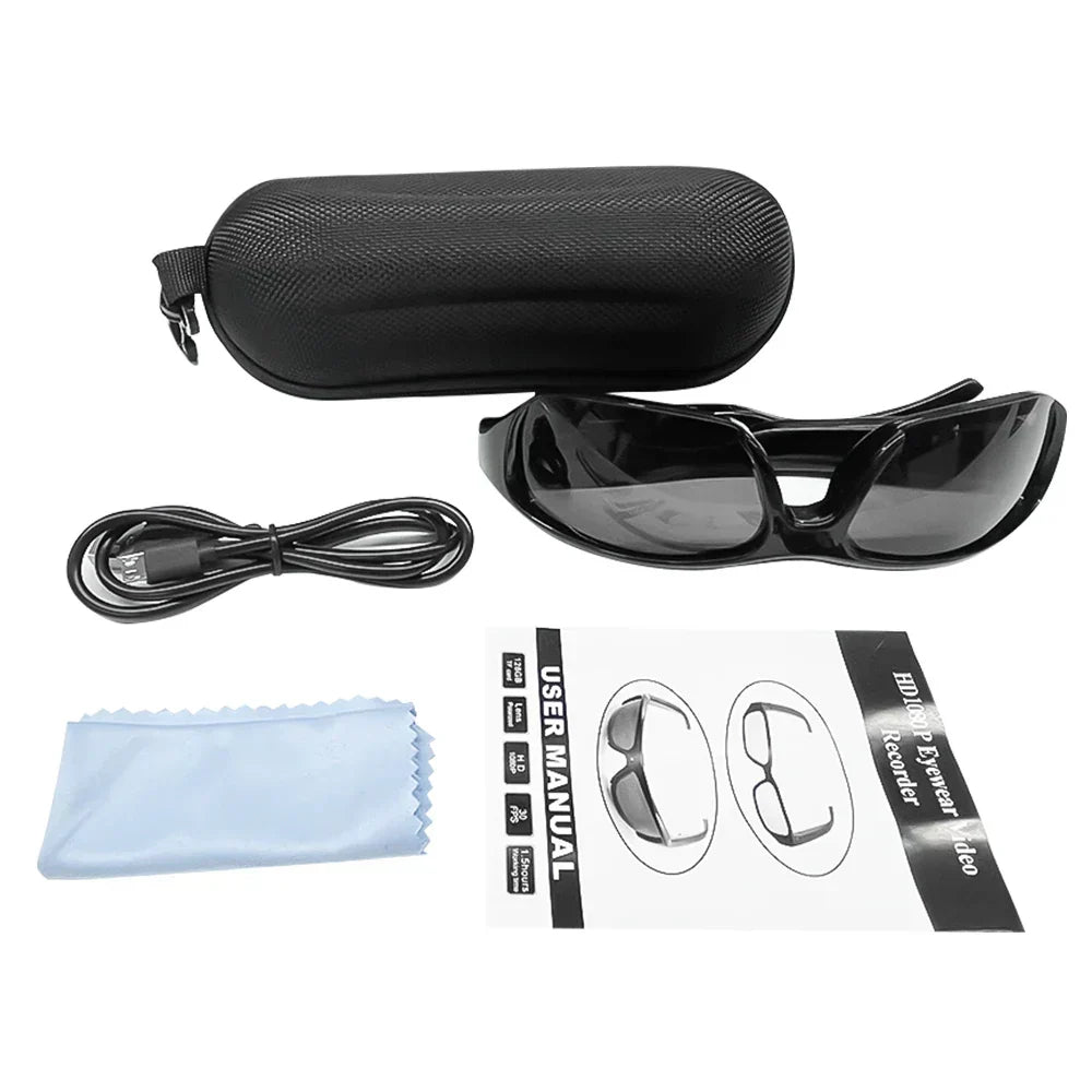 Sports Camera Glasses – 1080P with Recording Function