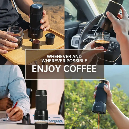 Portable Coffee Machine 18 Bar, Hand Pressure Operation, Compact Extraction for Outdoor Camping and Travel