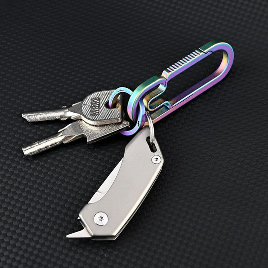 Titanium Alloy Bag Keychain Knife
