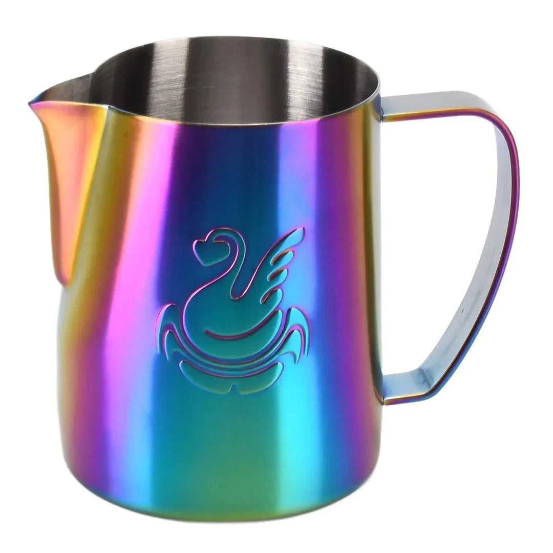 600ml Stainless Steel Coffee Pot Milk Frother Cup Cream Maker Espresso Latte Art Tool - Elegant Swan Design