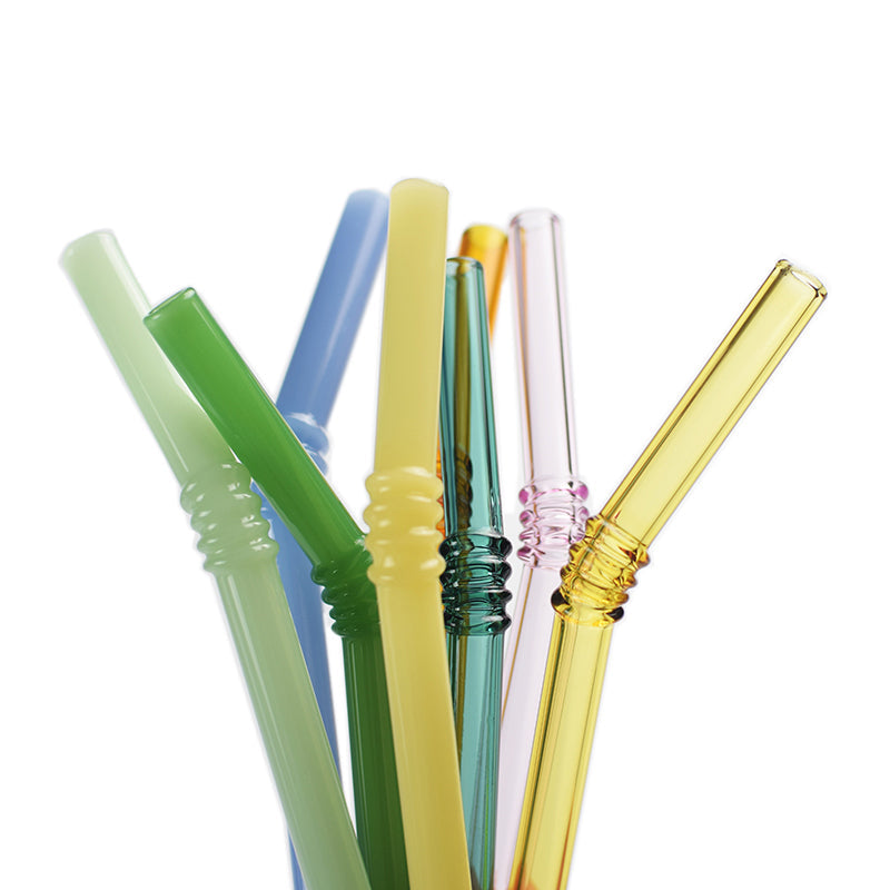 Glass Straw Set - 4 Pieces