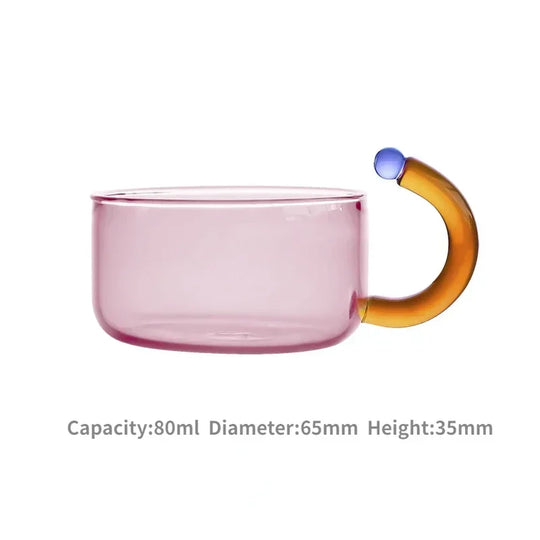 Vintage Colourful Glass Teapot