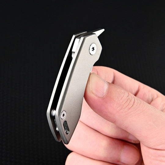 Titanium Alloy Bag Keychain Knife