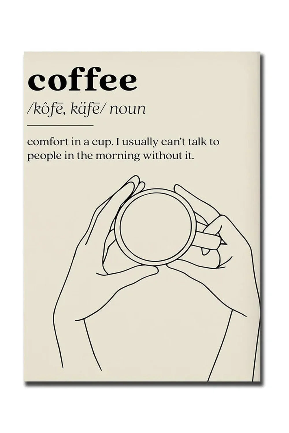 Good Morning Coffee Canvas Poster