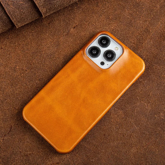 Luxurious, Handmade Genuine Cowhide Leather Case for iPhone