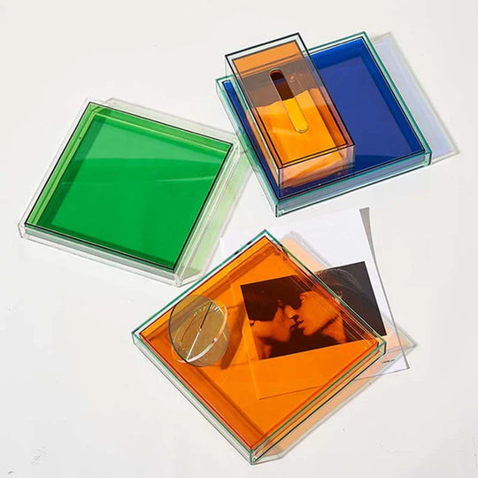 Acrylic Serving Tray in 'Color Pop'