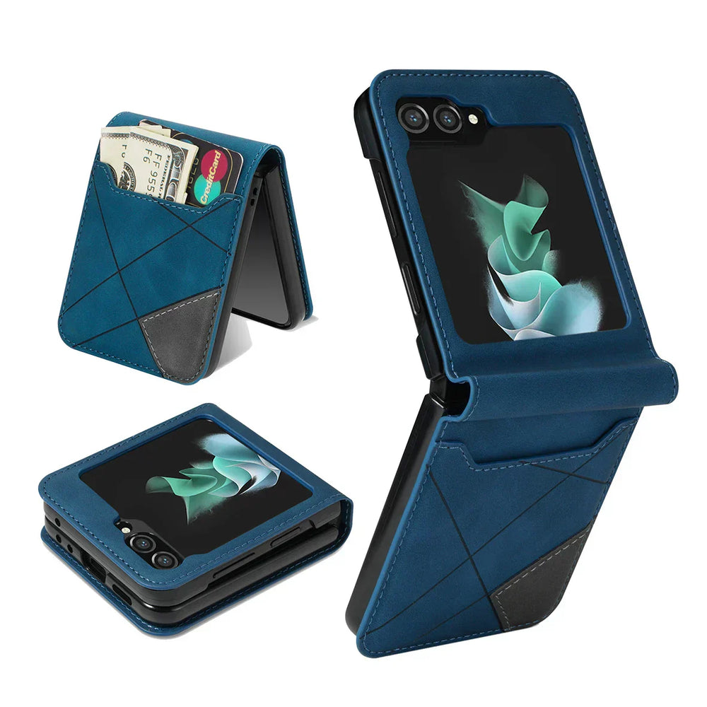 Leather Wallet Case for Flip Series Smartphones