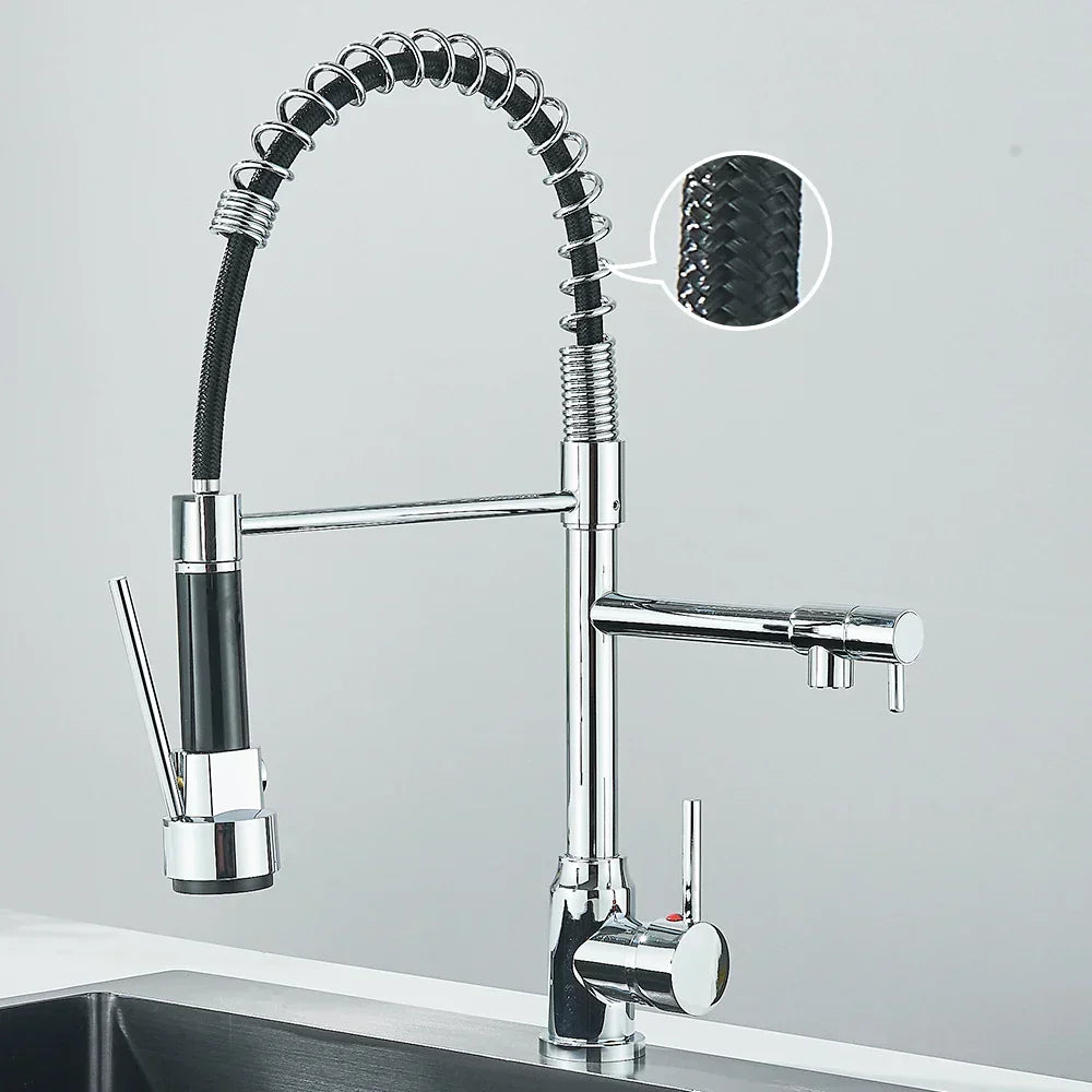 SpringFlow – Kitchen Faucet with Dual Outlet