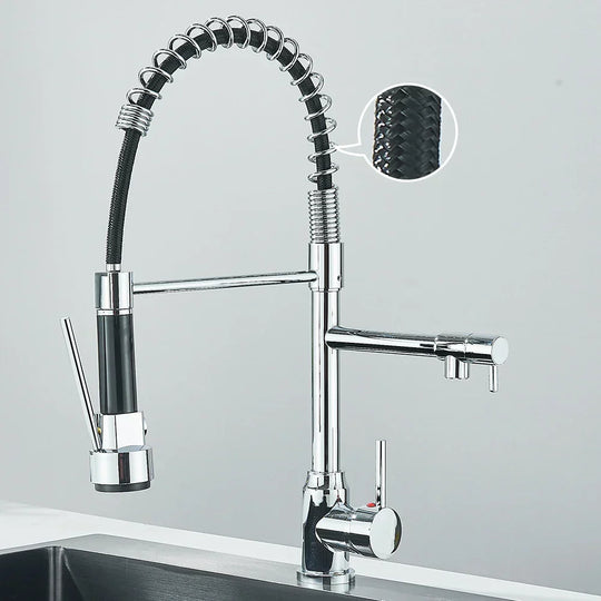 SpringFlow – Kitchen Faucet with Dual Outlet