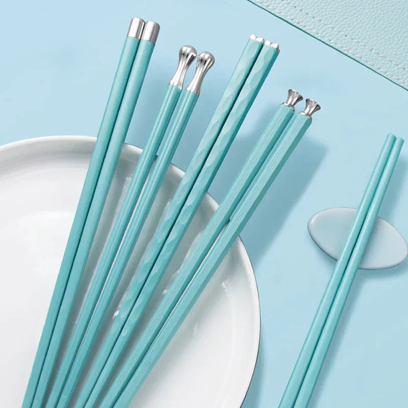 Luxurious Chopstick Set with Refined Designs (5 Pairs)