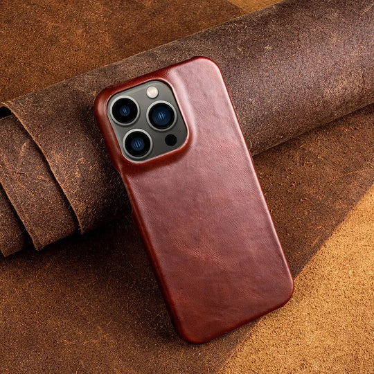Luxurious, Handmade Genuine Cowhide Leather Case for iPhone