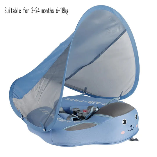 Non-Inflatable Baby Swim Ring Seat - Pool Toy for Boys and Girls - Fun Accessories for Safe Water Play