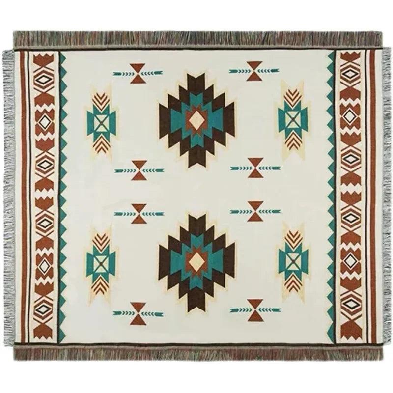 Outdoor Bohemian Picnic Blanket - Moisture-Resistant Camping and Picnic Blanket in Ethnic Style