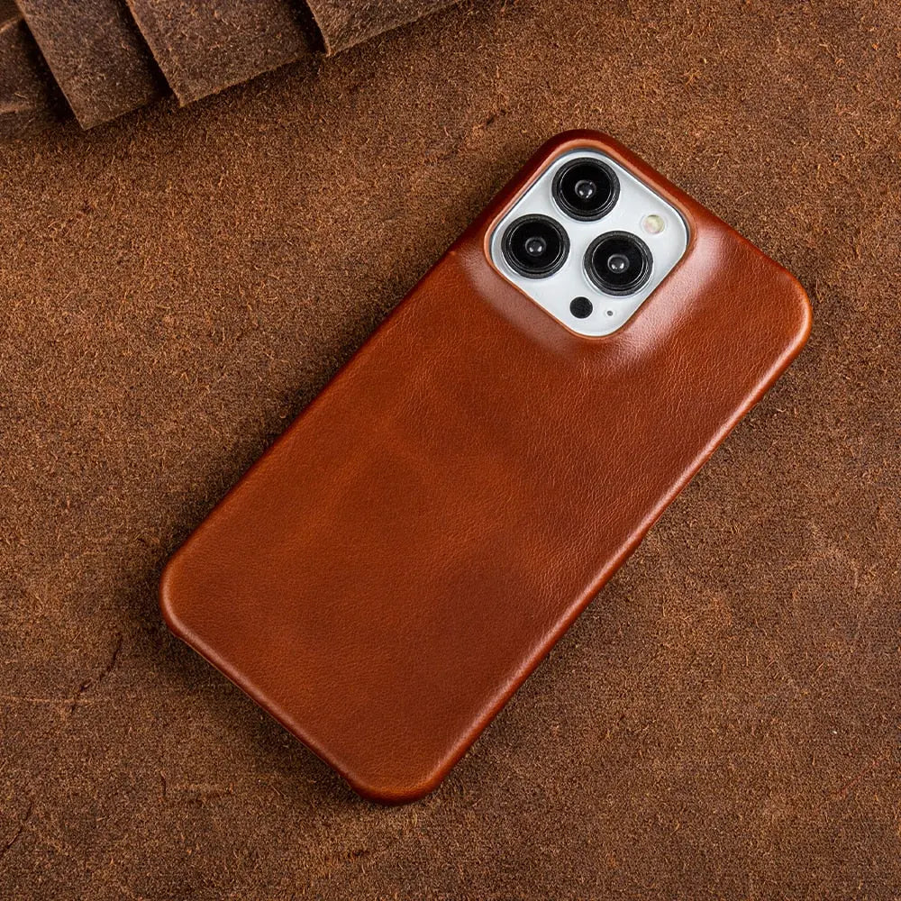 Luxurious, Handmade Genuine Cowhide Leather Case for iPhone