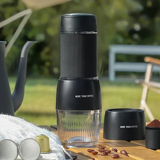 Portable Coffee Machine 18 Bar, Hand Pressure Operation, Compact Extraction for Outdoor Camping and Travel