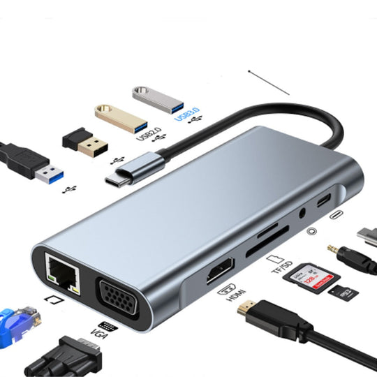 Thunderbolt 3 USB-C Hub with HDMI, PD, SD/TF for MacBook Air M1 and iPad Pro